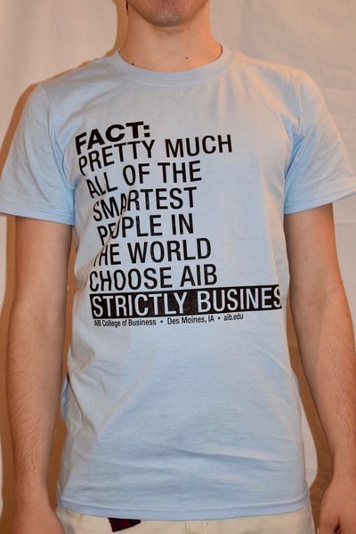 Free college t-shirt number 108